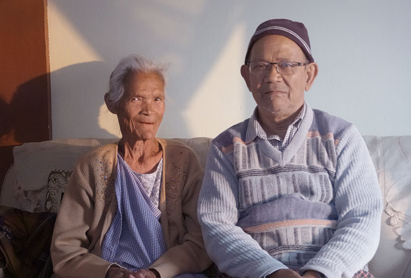 Mr Kynsai Manik Wankhar with his wife Roselda Margaret Makdoh